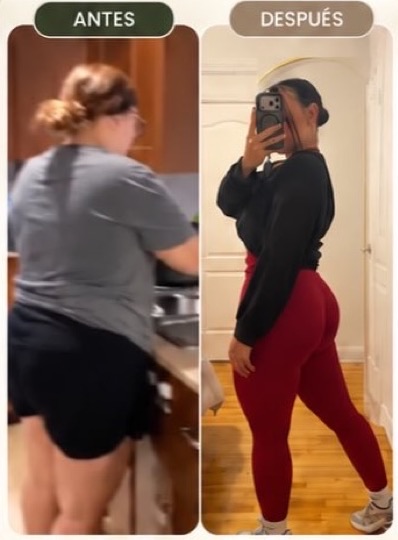 Antes y después de una clienta
