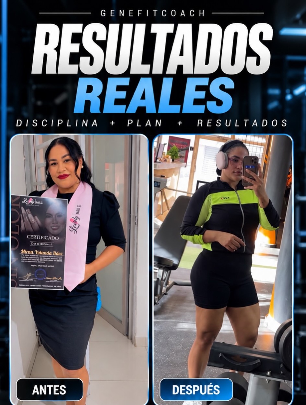 Antes y después de una clienta